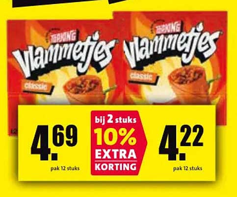 Vlammetjes classic bij 2 stuks 10% EXTRA KORTING