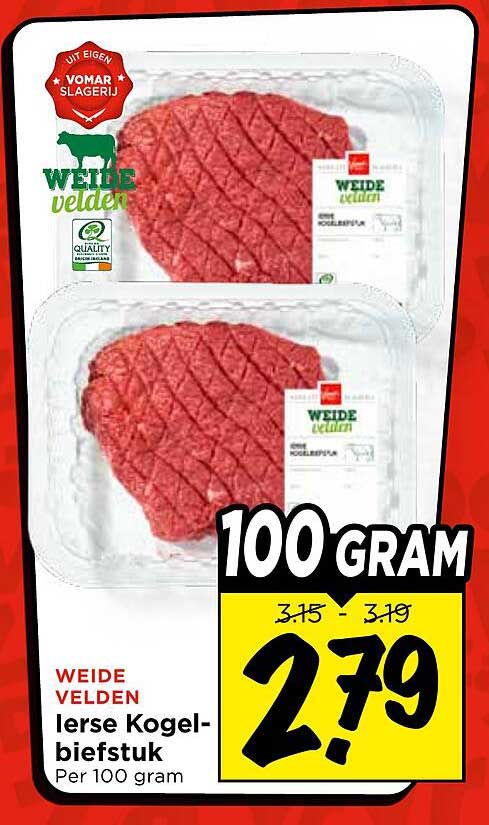 Weide Velden Ierse Kogelbiefstuk