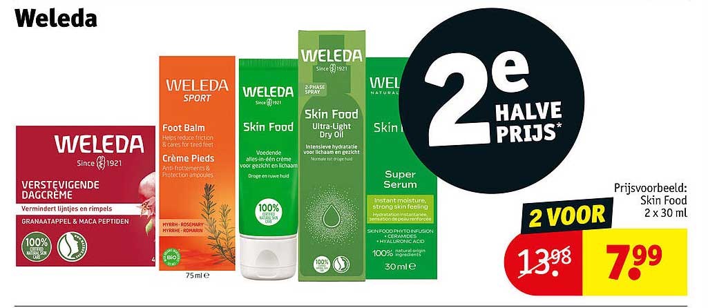 Weleda 2e halve prijs