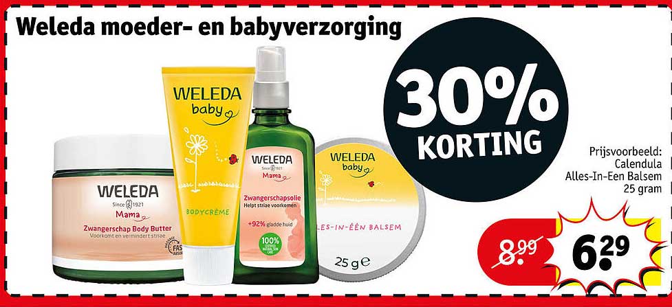 Weleda moeder- en babyverzorging