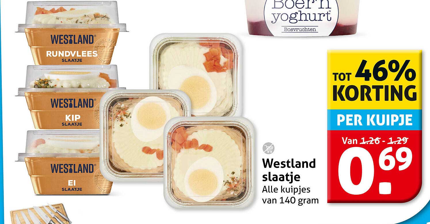 Westland slaatje Alle kuipjes van 140 gram