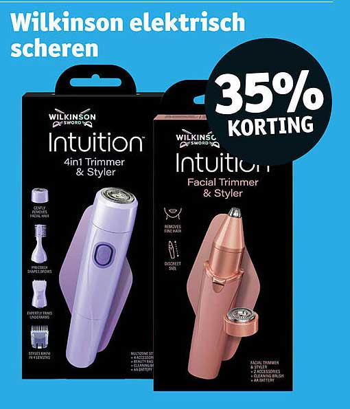 Wilkinson elektrisch scheren 35% korting
