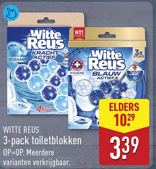 WITTE REUS 3-pack toiletblokken