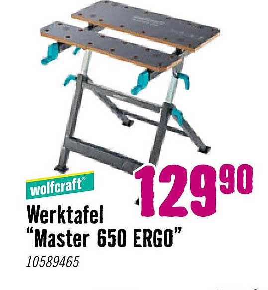 wolfcraft Werktafel “Master 650 ERGO”