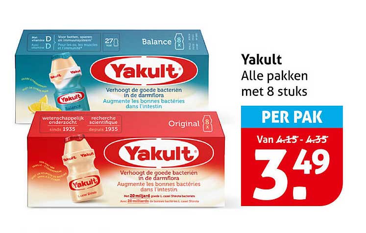 Yakult Alle pakken met 8 stuks PER PAK