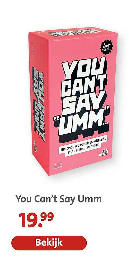 You Can’t Say Umm