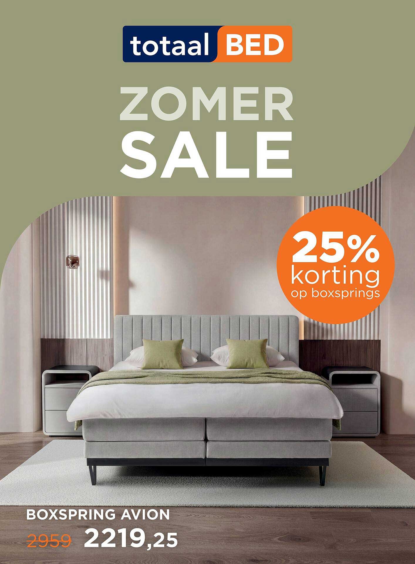 ZOMER SALE 25% korting op boxsprings - BOXSPRING AVION