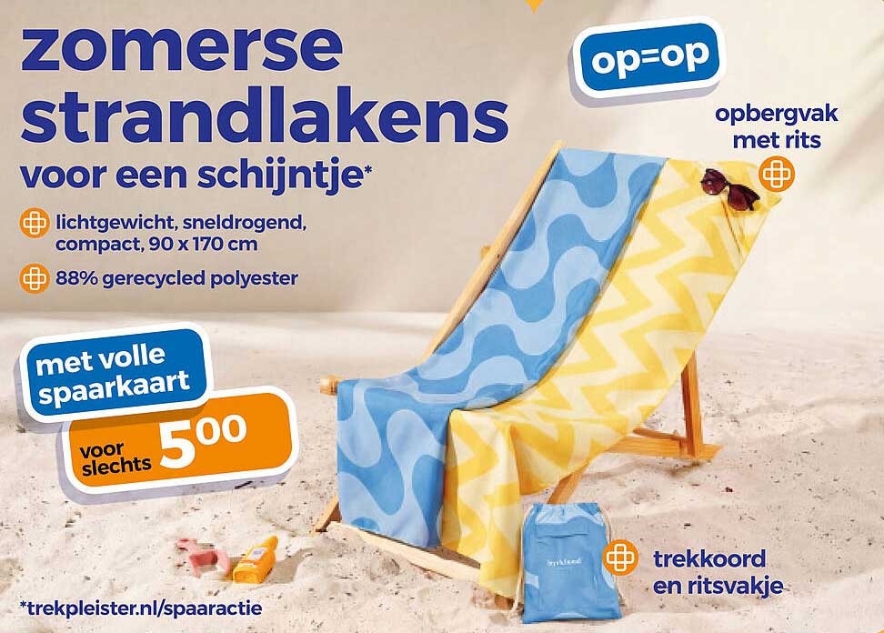 zomerse strandlakens voor een schijntje*