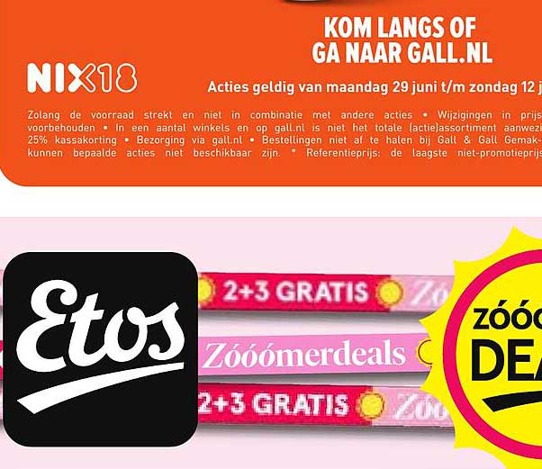 Zóóómerdeals 2+3 GRATIS