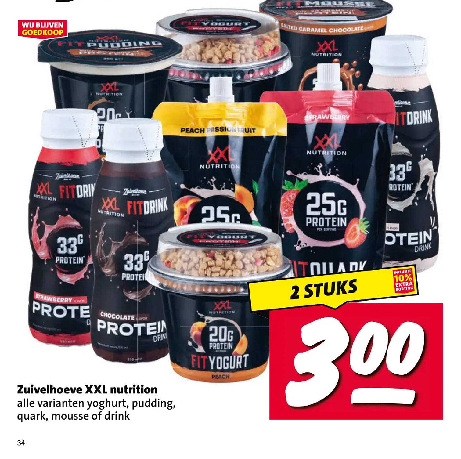 Zuivelhoeve XXL nutrition alle varianten yoghurt, pudding, quark, mousse of drink 2 STUKS