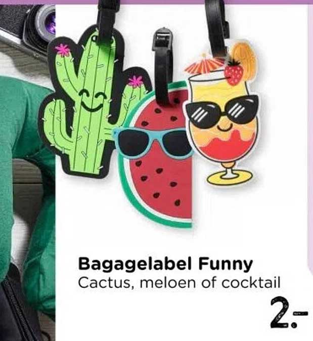 Bagagelabel Funny