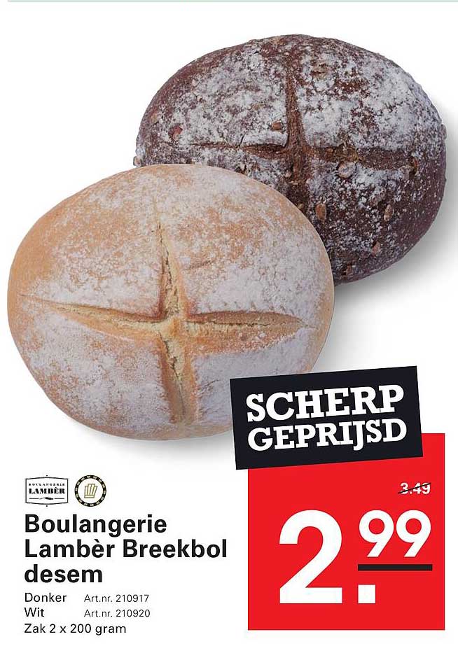 Boulangerie Lambèr Breekbol desem