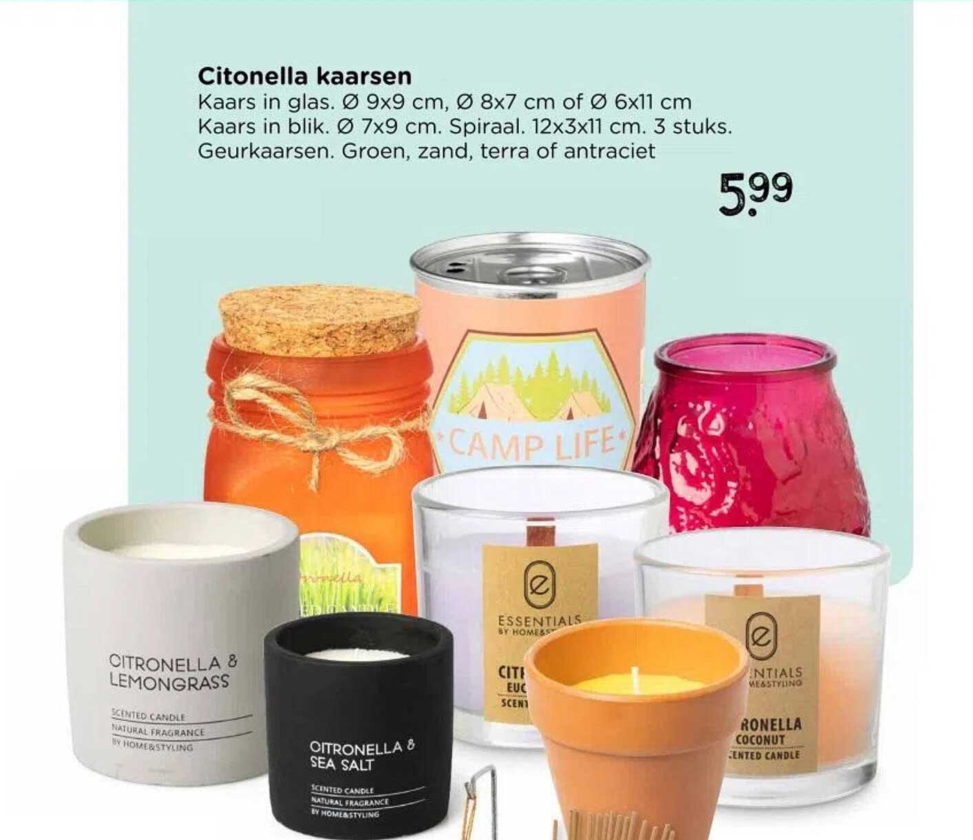 Citronella kaarsen