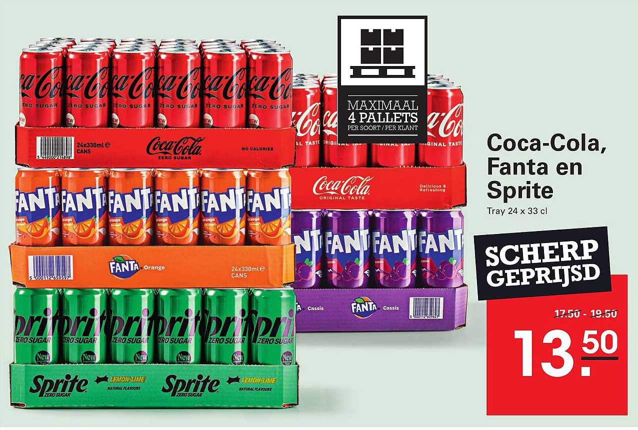 Coca-Cola, Fanta en Sprite