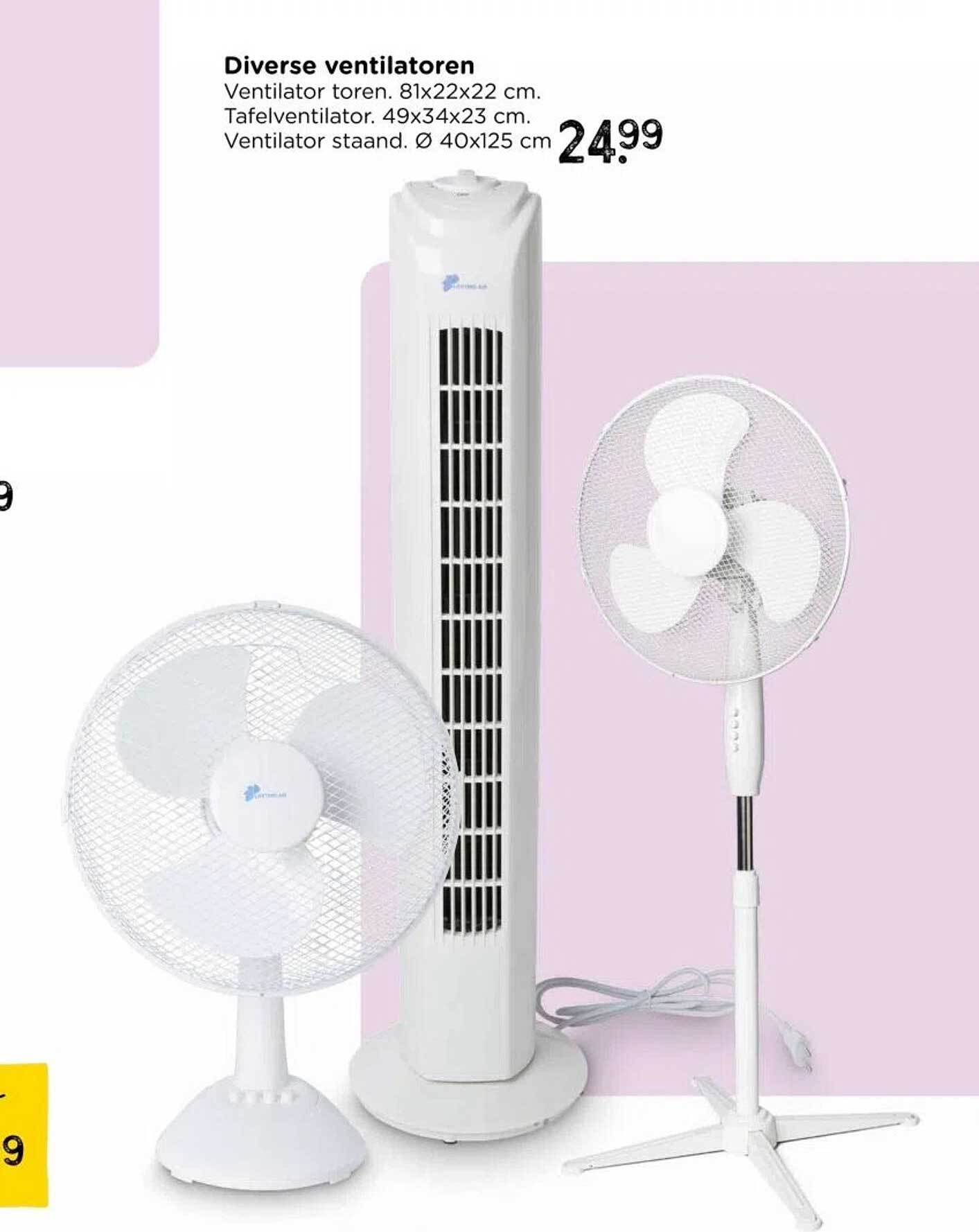 Diverse ventilatoren