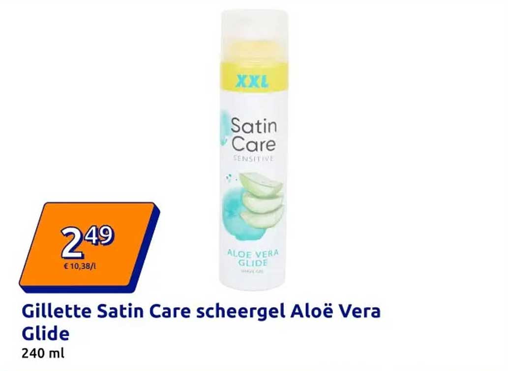Gillette Satin Care scheergel Aloë Vera Glide