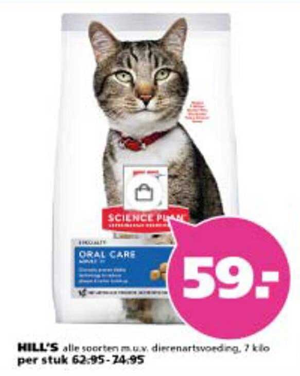 HILL'S alle soorten m.u.v. dierenartsvoeding, 7 kilo per stuk 62,95-74,95
