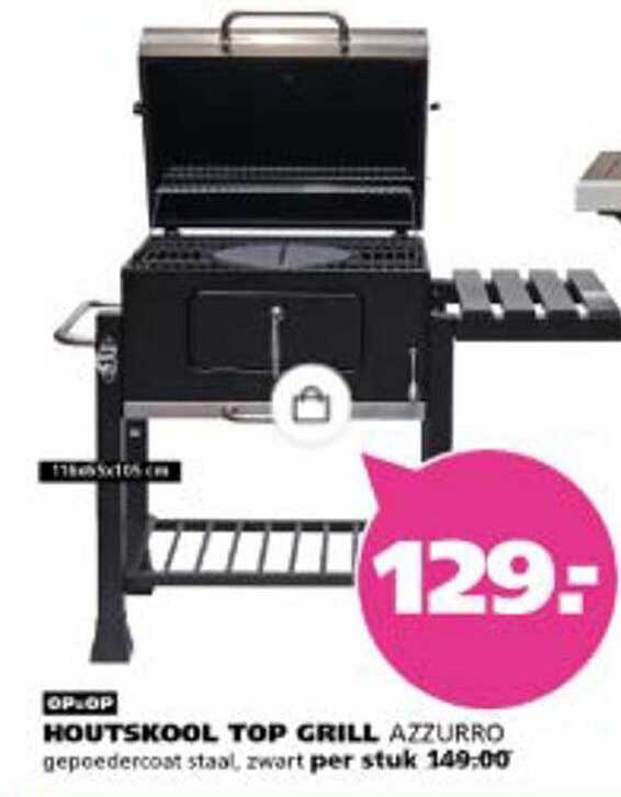 HOUTSKOOL TOP GRILL AZZURRO