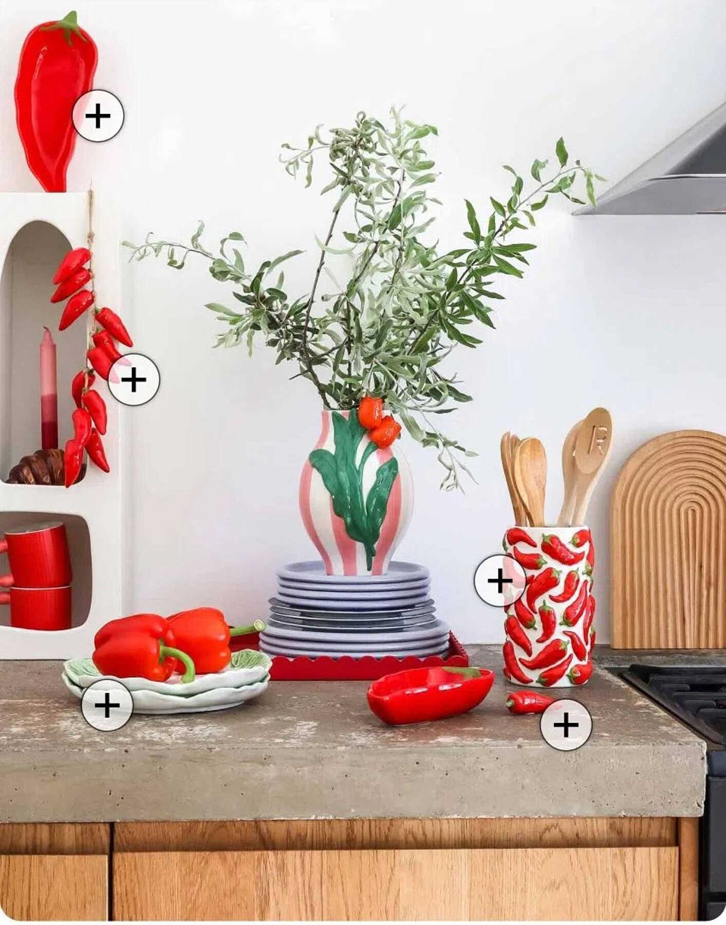Kleurrijk Keukenaccessoires Set