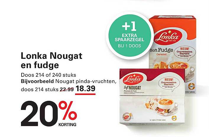 Lonka Nougat en fudge