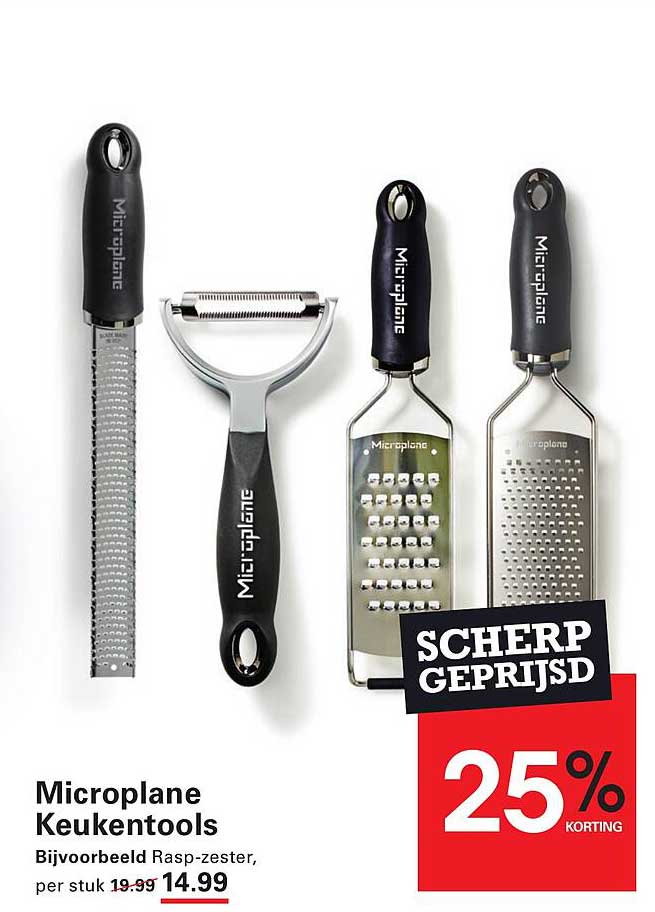 Microplane Keukentools Bijvoorbeeld Rasp-zester, per stuk