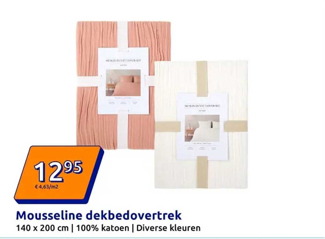 Mousseline dekbedovertrek