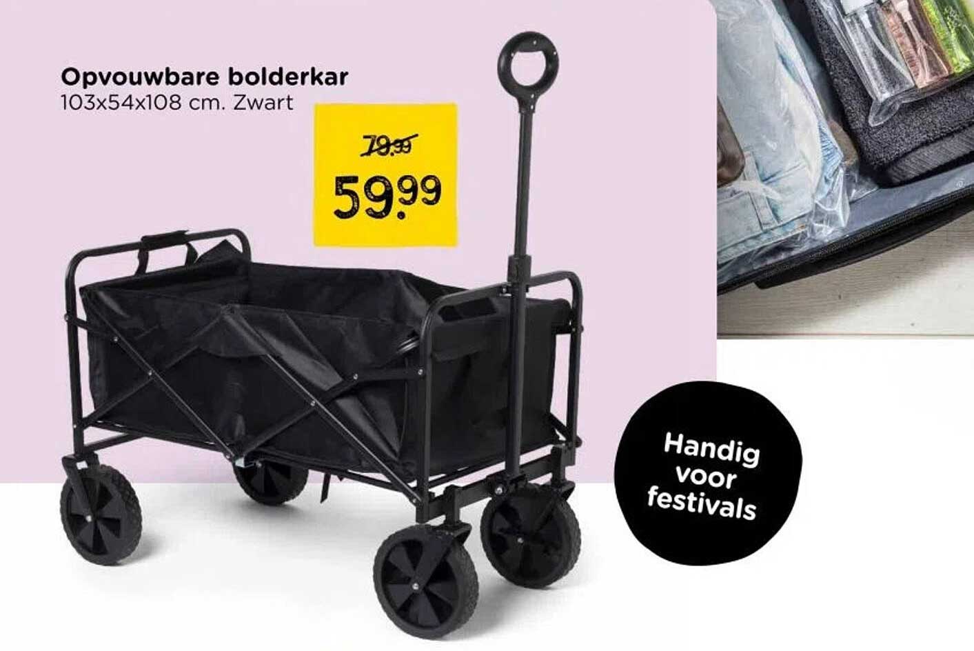 Opvouwbare bolderkar