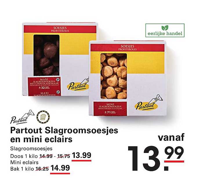 Partout Slagroomsoesjes en mini eclairs
