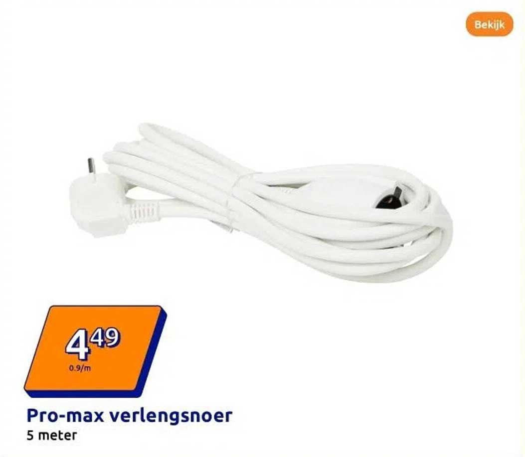 Pro-max verlengsnoer 5 meter