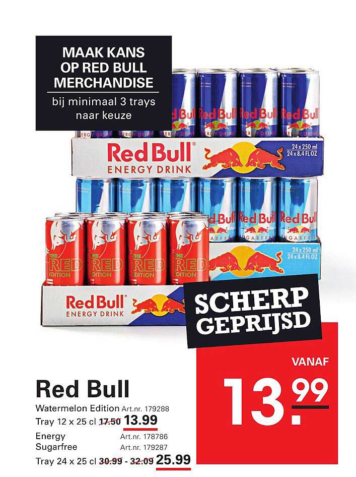 Red Bull Watermelon Edition Tray 12 x 25 cl