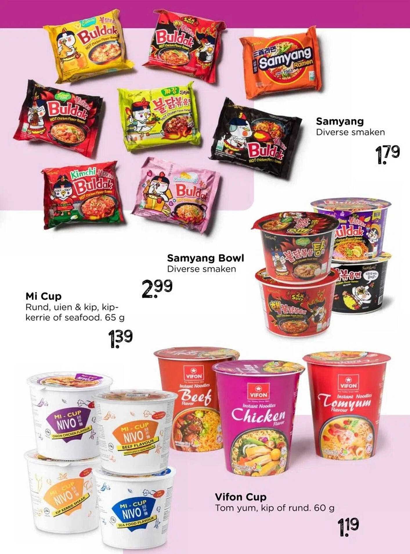 Samyang Bowl Diverse smaken