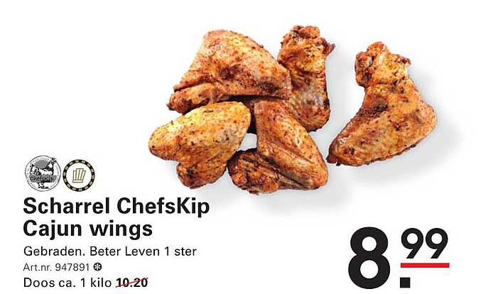 Scharrel ChefsKip Cajun wings