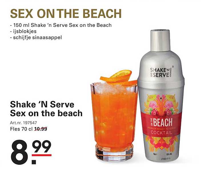 Shake ‘N Serve Sex on the beach
