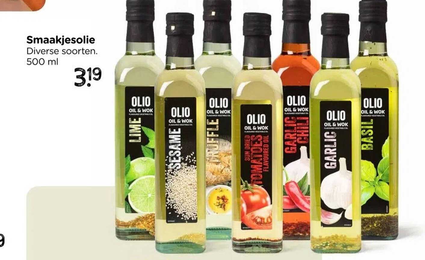 Smaakjesolie Diverse soorten. 500 ml