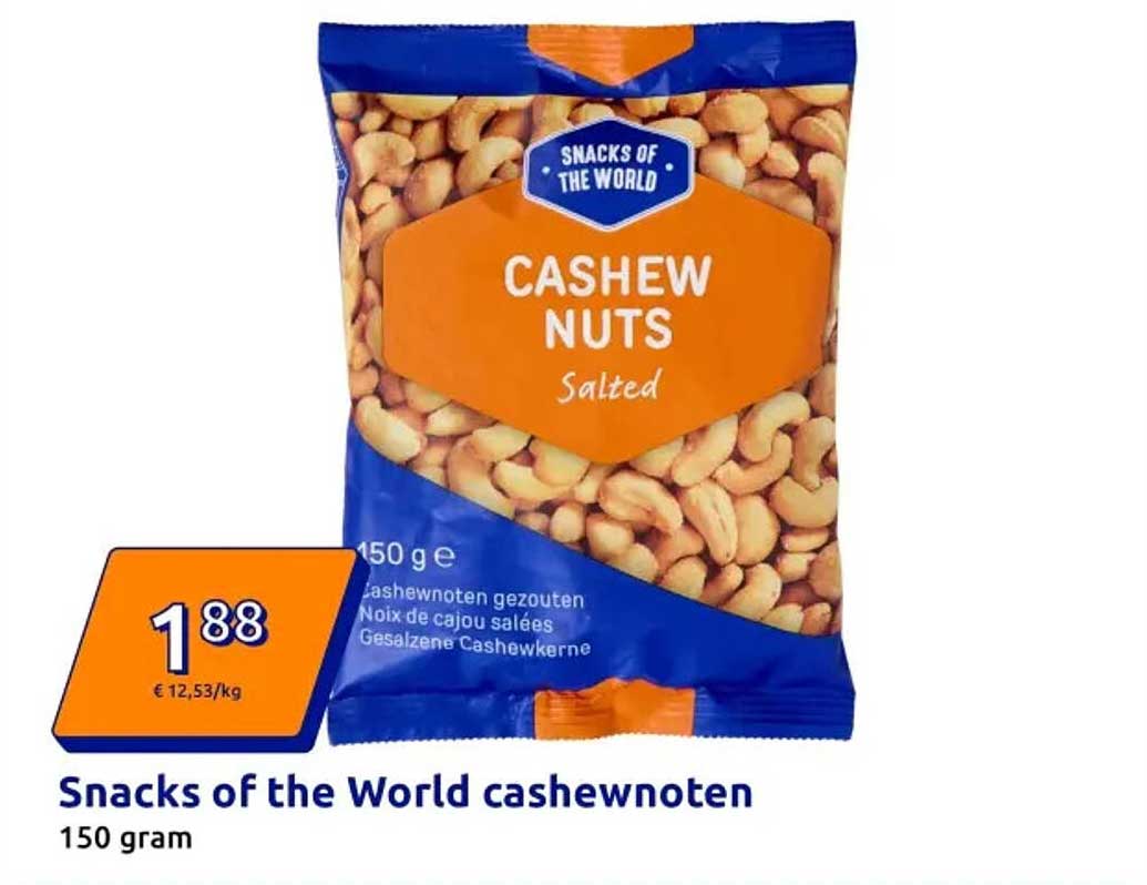 Snacks of the World cashewnoten