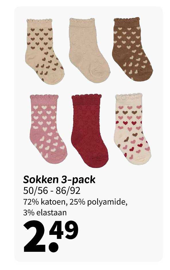 Sokken 3-pack