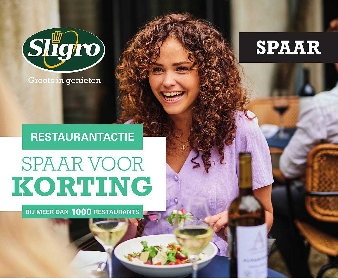 SPAAR VOOR KORTING BIJ MEER DAN 1000 RESTAURANTS