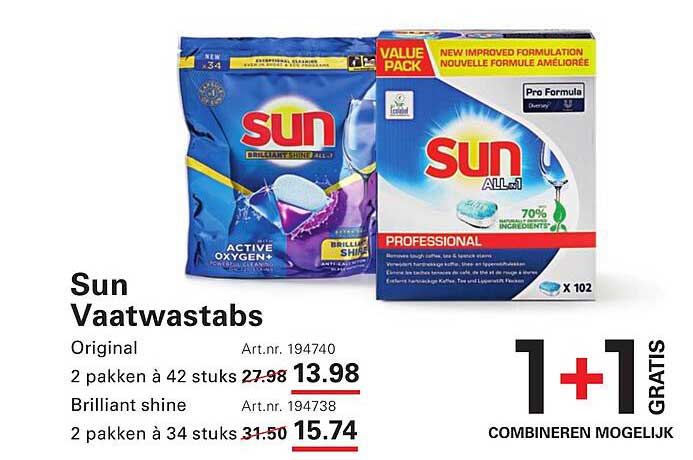 Sun Vaatwastabs