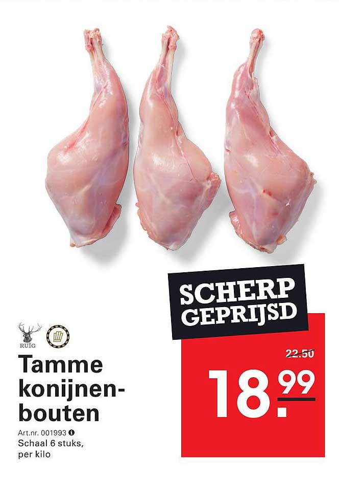 Tamme konijnenbouten