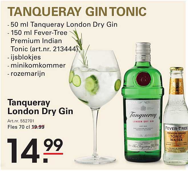 TANQUERAY GIN TONIC
