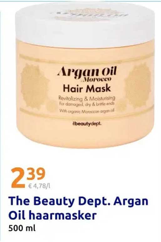 The Beauty Dept. Argan Oil haarmasker 500 ml