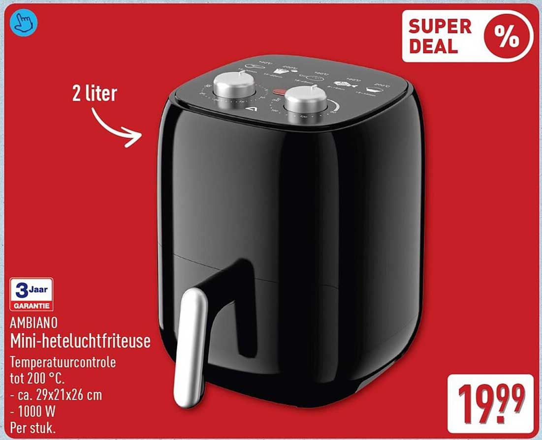 AMBIANO Mini-heteluchtfriteuse