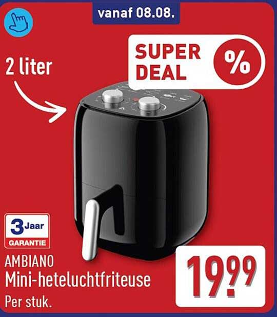 AMBIANO Mini-heteluchtfriteuse Super Deal