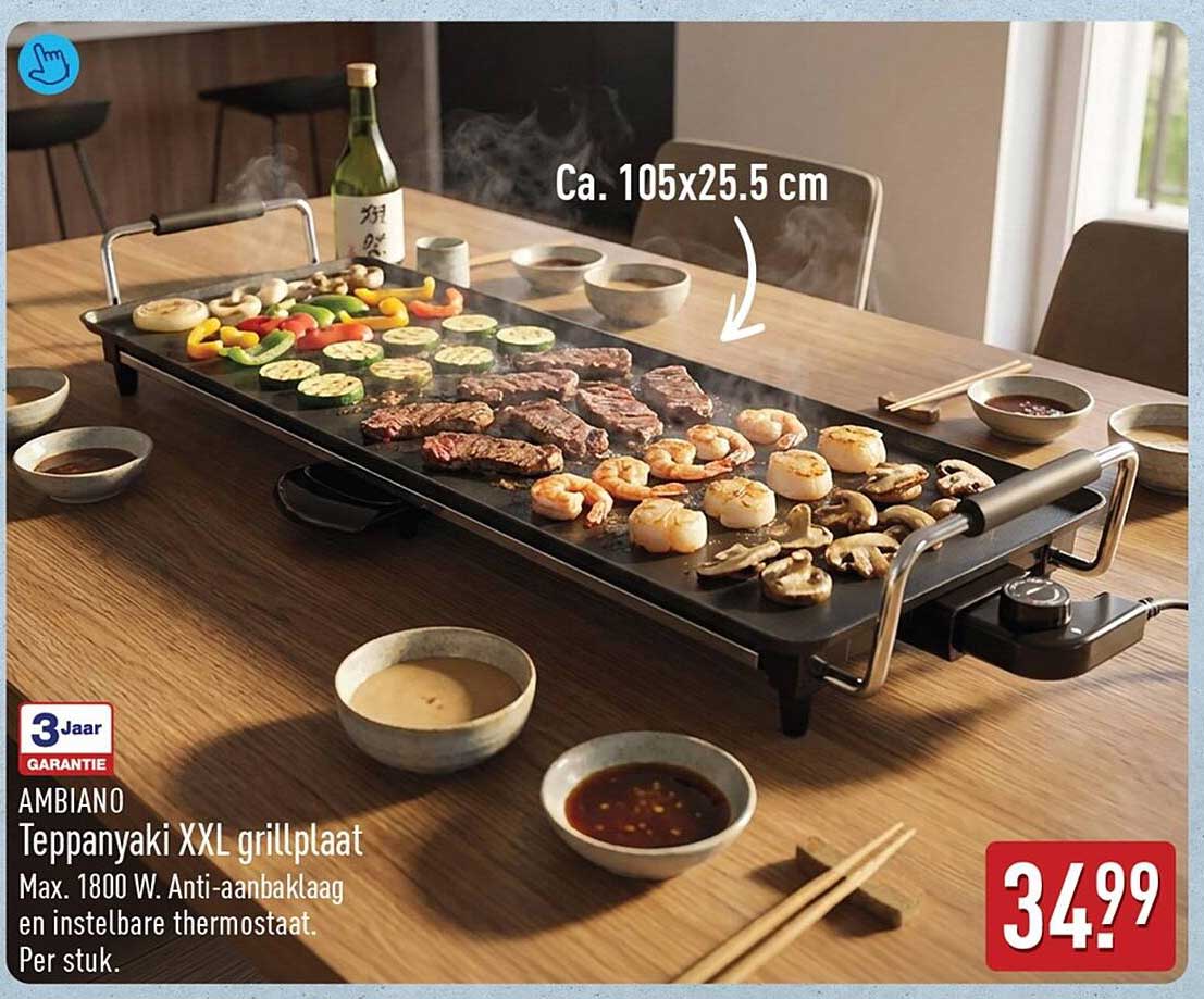 AMBIANO Teppanyaki XXL grillplaat