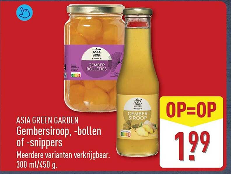 ASIA GREEN GARDEN Gembersiroop, -bollen of -snippers