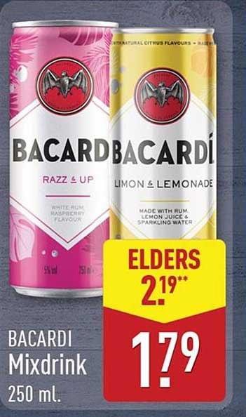 Bacardi Mixdrink 250 ml