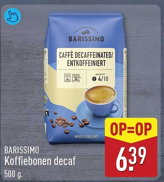 BARISSIMO Koffiebonen decaf 500 g OP=OP
