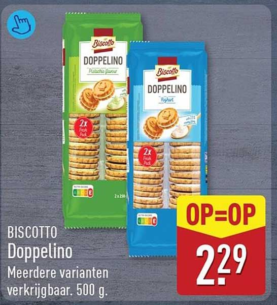 BISCOTTO Doppolino Meerdere varianten verkrijgbaar. 500 g. OP=OP