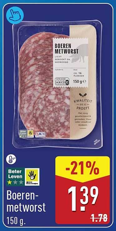 Boeren-metworst 150 g