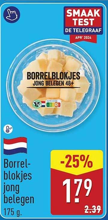 Borrelblokjes jong belegen 48+ -25%